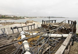 Estado de deterioro de uno de los tres Galeones de Vital Alsar.