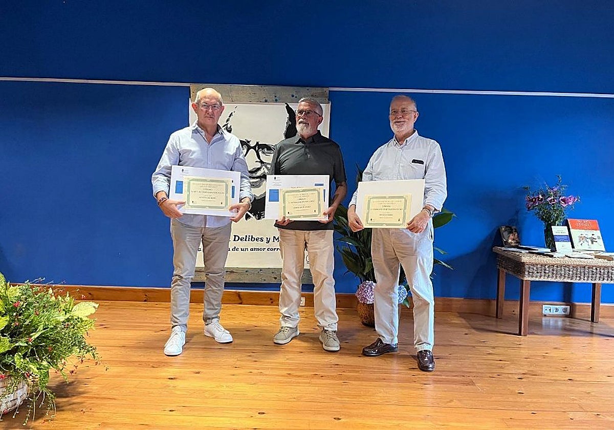 Arturo Fernández, Antonio Zornoza y Clemente Prieto, los ganadores del concurso.