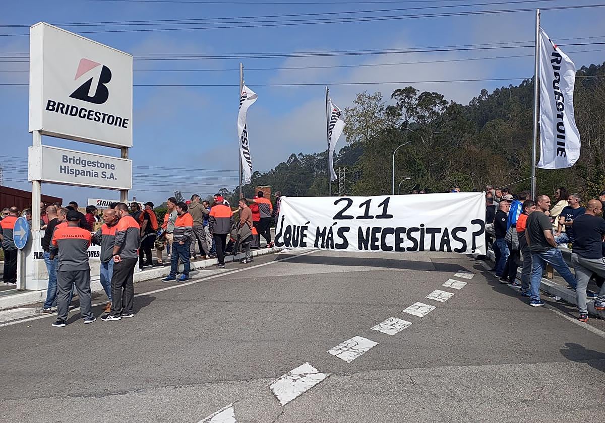 Protestas el Bridgestone en abril