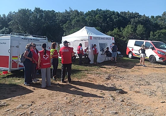El dispositivo montado para la búsqueda del hombre desaparecido en Isla.