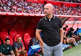 José Alberto durante el partido