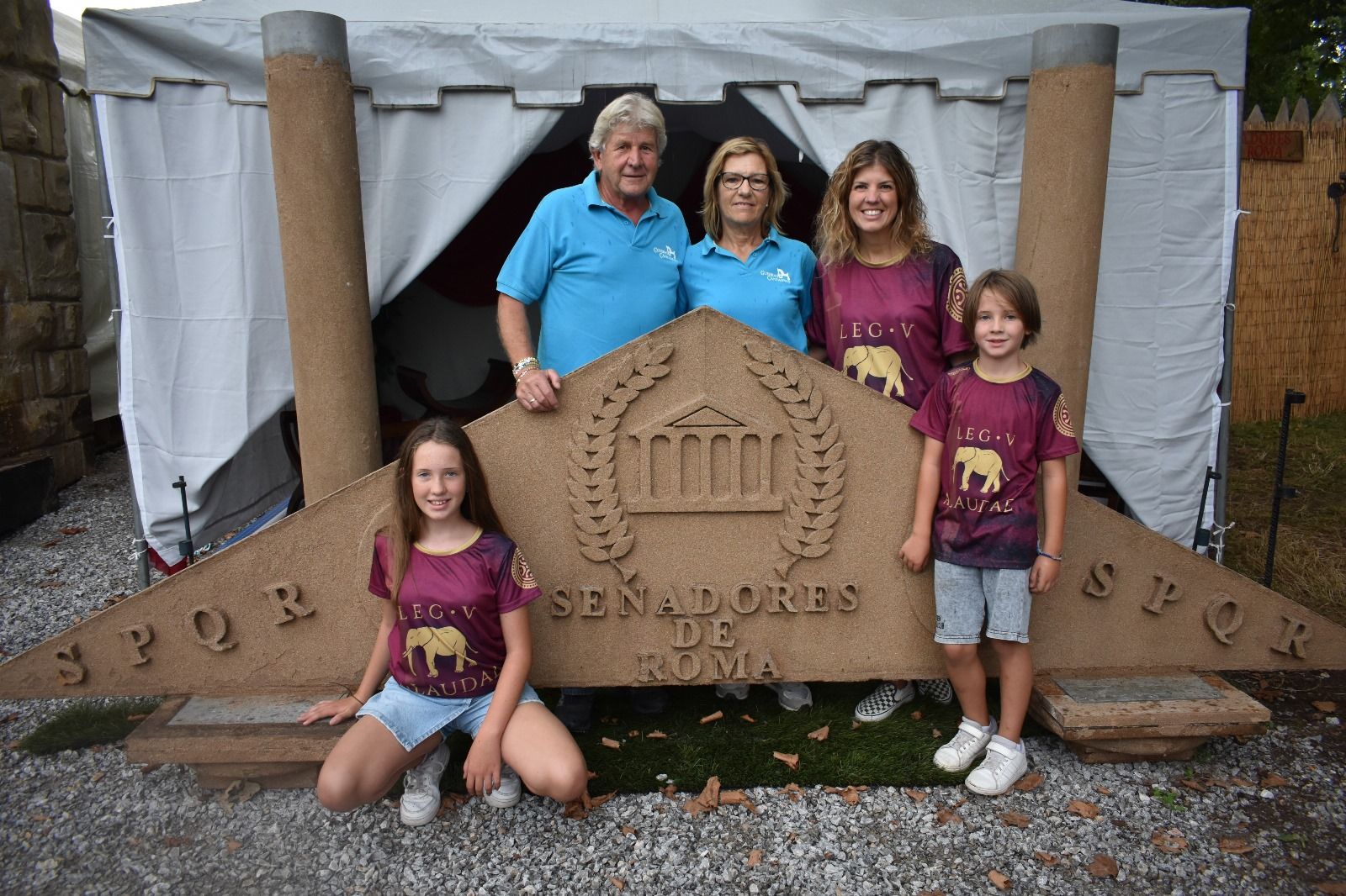 Sara Pedrosa Arce, Jesús Arce Guijarro, Mar Marcos, María del Mar Arce Marcos y Marco Pedrosa Arce
