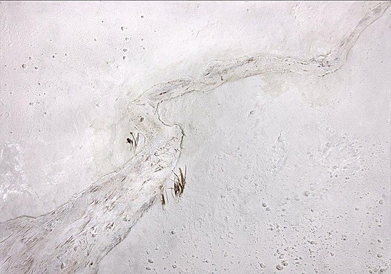 ML&D II, técnica mixta, una de las piezas incluidas en la exposición de Joo Eun Bae.