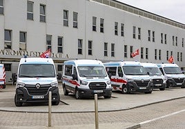 Ambulancia de Diavida, empresa que dejará de operar en Cantabria.