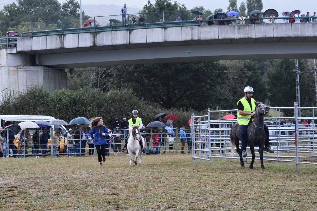 Final de la carrera de ponis en Molledo.