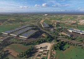 Infografía del centro de datos Altamira proyectado en Cantabria.