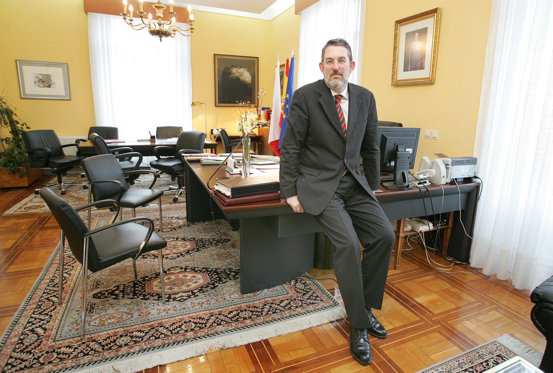 Durante una entrevista con El Diario Montañés en la sede de la Delegación.