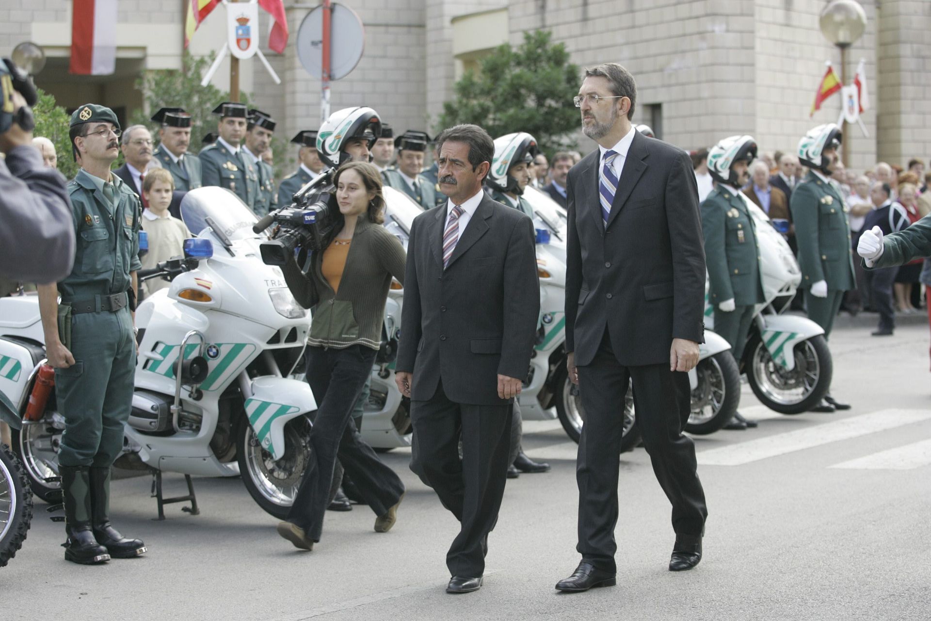 Primera fiesta de la Guardia Civil en Campogiro tras su toma de posesión.