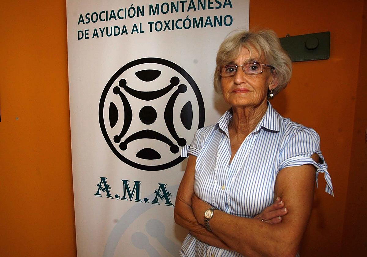 Rafaela González, en un acto de AMAT.