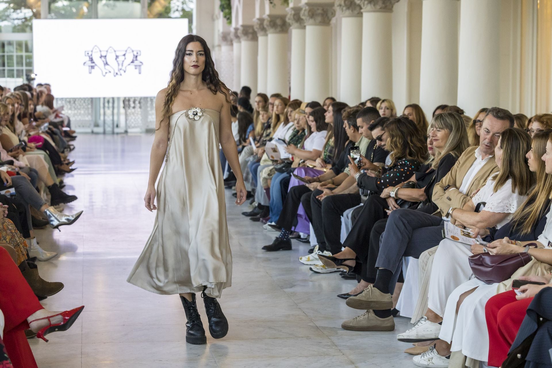 Paula Díaz, en el desfile de Sardinucas.