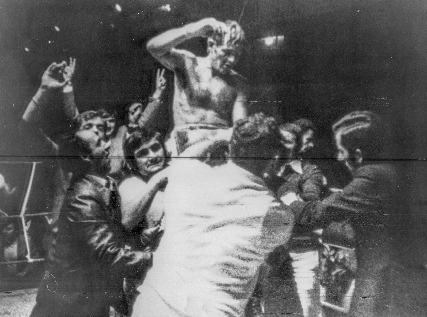 Celebración del título mundial.