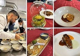 Selección de los platos presentados por Kevin Díaz, que se encuentra al margen izquierdo de la imagen.