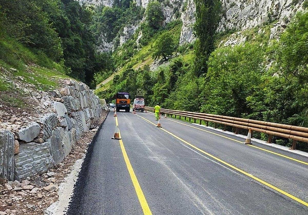 Imagen de archivo de las obras del desfiladero.