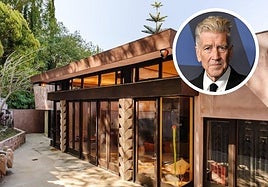 La histórica residencia de David Lynch en Hollywood Hills, con su característico diseño brutalista y elementos de hormigón en zig zag, acaba de salir al mercado por 13 millones de euros.