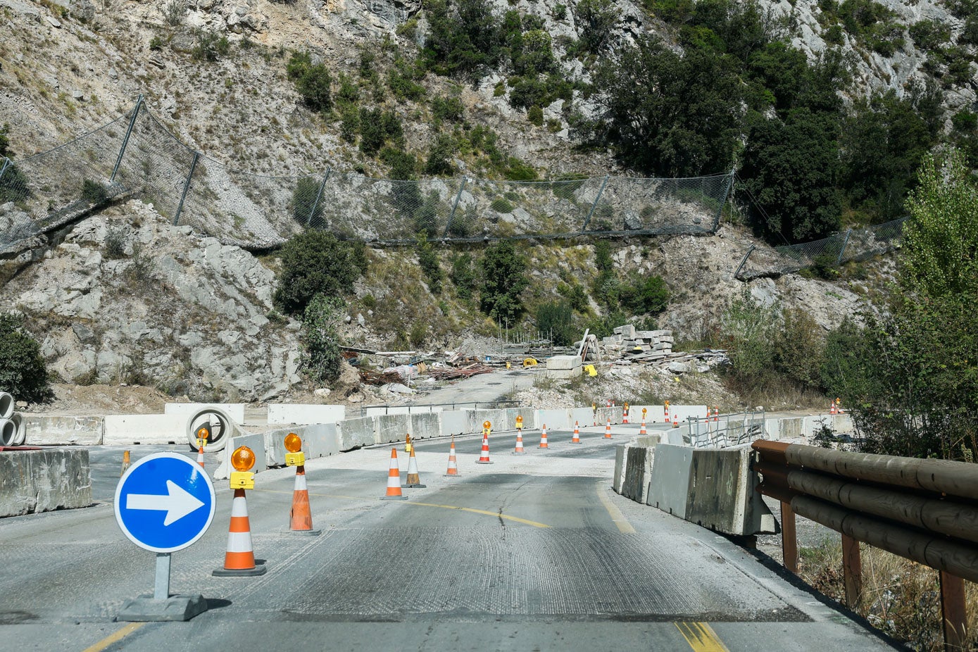 Otro de los tramos en los que continúan los trabajos.