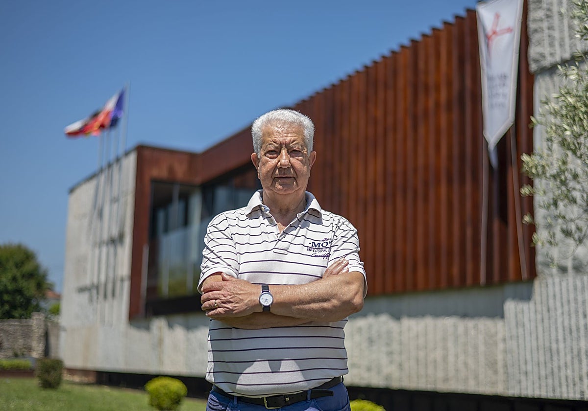 El alcalde de Meruelo, el popular Evaristo Domínguez.