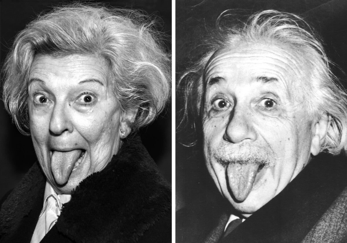 Alberta Einstein y Einstein en 1951. Ana Amado / Arthur Sasse/Nate D Sanders Auctions