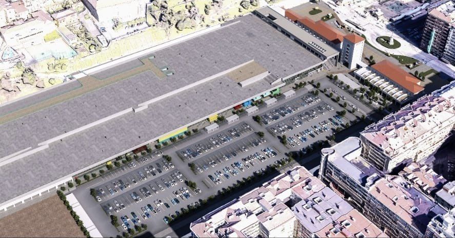 Recreación de la cubrición de vías que se desarrollará en Santander.