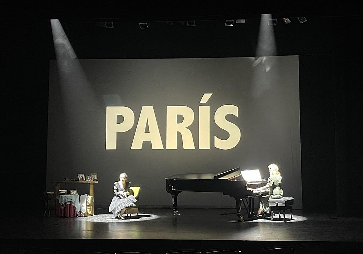 Marta López Mazorra durante la representación.