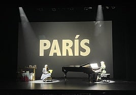 Marta López Mazorra durante la representación.