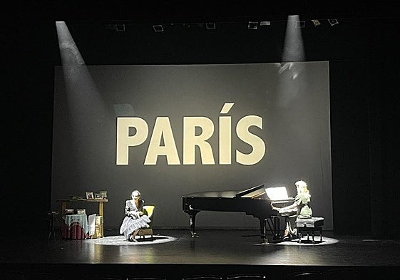 Marta López Mazorra durante la representación.