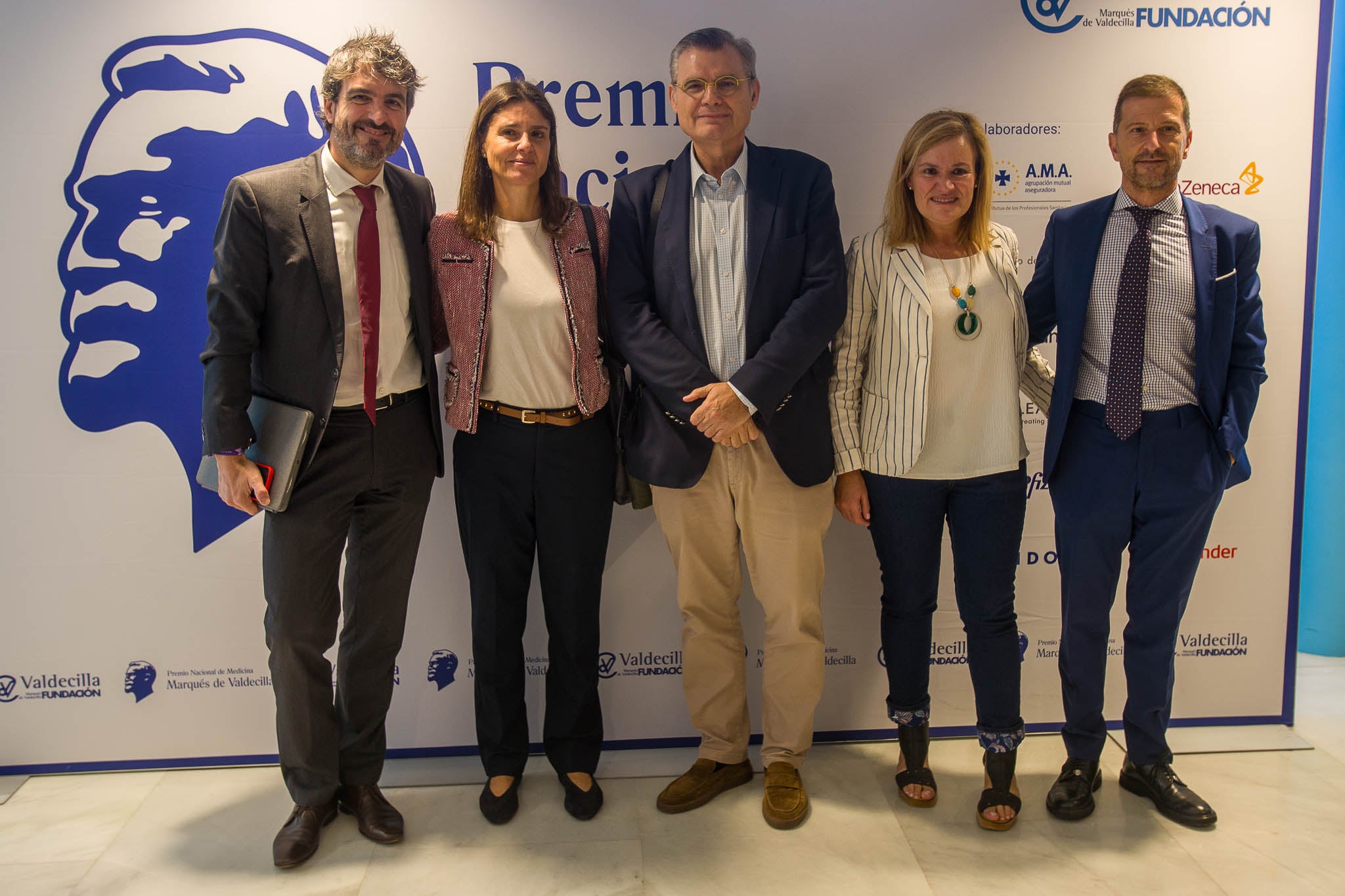 Lander Sáez de Vicuña, Carmen Gómez, Jesús Artal, Yolanda García y David Aguilar