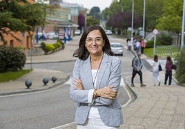 Conchi López Fernández, rectora de la UC, en el campus de Las Llamas, en Santander.