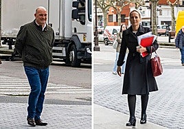 El exalcalde Ángel Rodríguez (PSOE) y la alcaldesa, Sara Izquierdo (PRC).