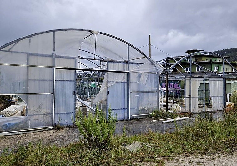 Las instalaciones de la extinta piscifactoría de Sonríonansa, en Pesués, están completamente abandonadas. Materiales destrozados y por los suelos.
