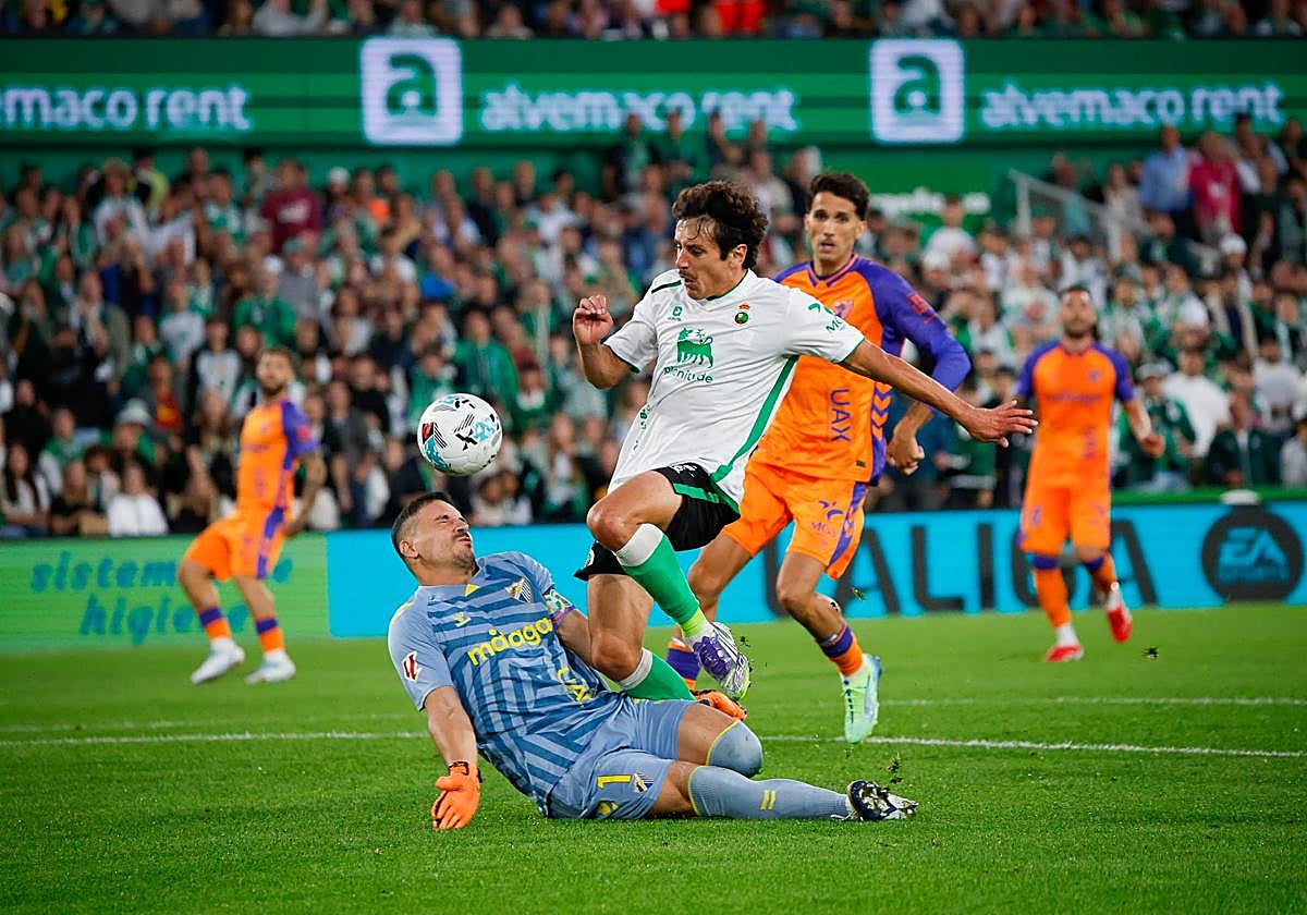 El Racing-Málaga, en imágenes