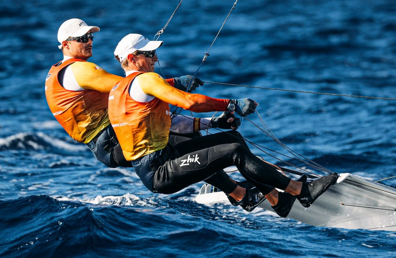 Diego Botín y Florian Trittel, durante la primera jornada.