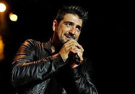 Antonio Orozco durante el concierto celebrado este verano en Mérida.