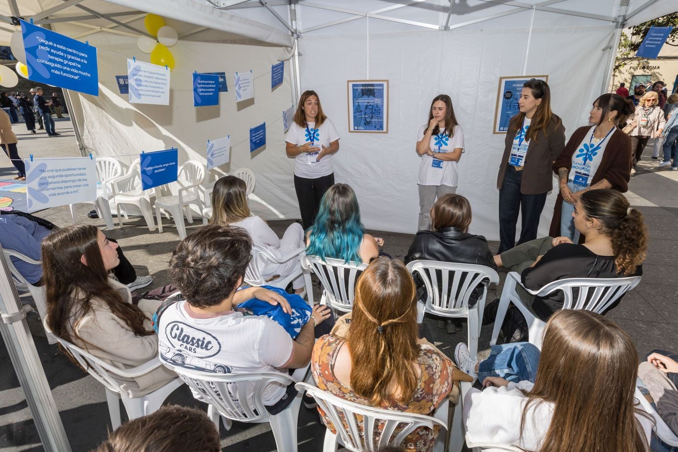 Durante la jornada se pudo acudir a diferentes charlas sobre salud mental.