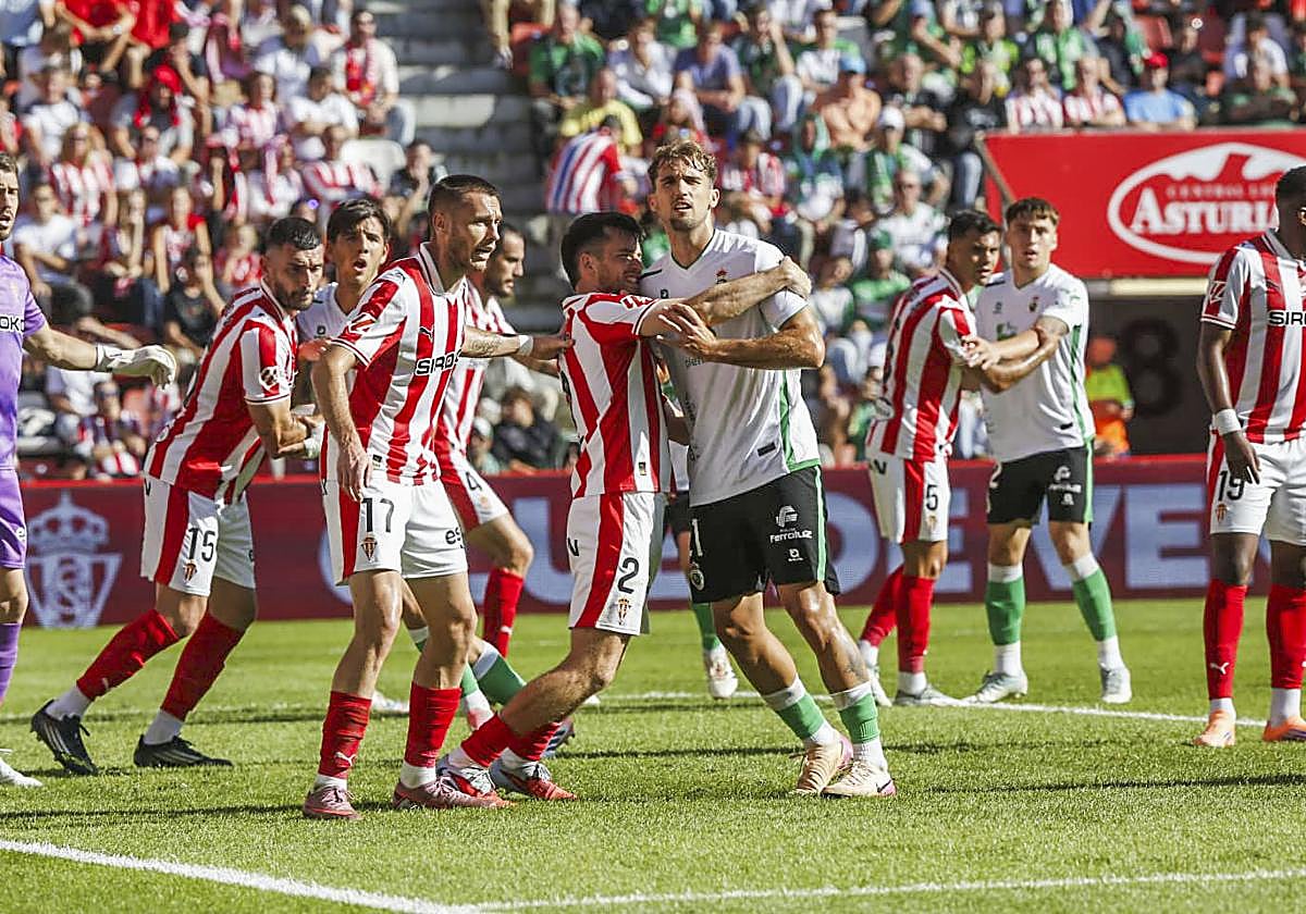 El Sporting-Racing, en imágenes