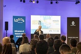 Miguel Ángel Cervera, durante su ponencia, celebrada en las instalaciones de Inder Espacio en Santander.