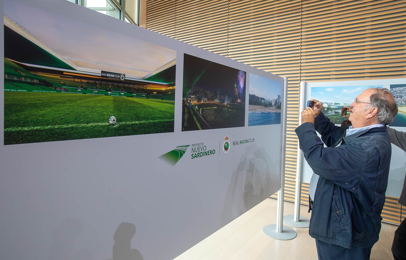 Los paneles con las infografías del proyecto.