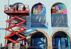 Ya empieza a verse cómo será la fachada del Teatro antes de finalizar el mes.