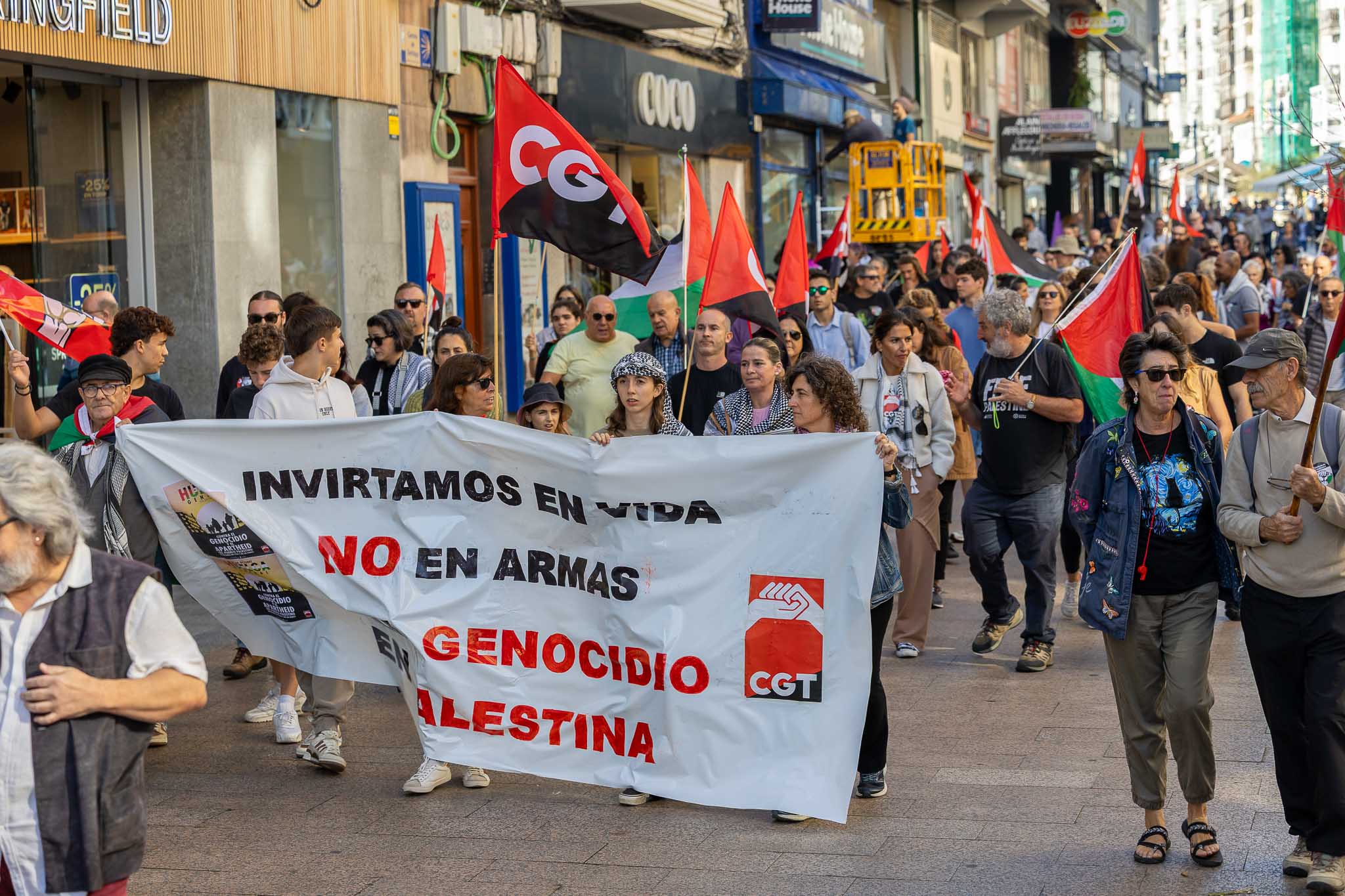A la manifestación del sindicato estudiantil también se sumaron CGT y otras organizaciones.