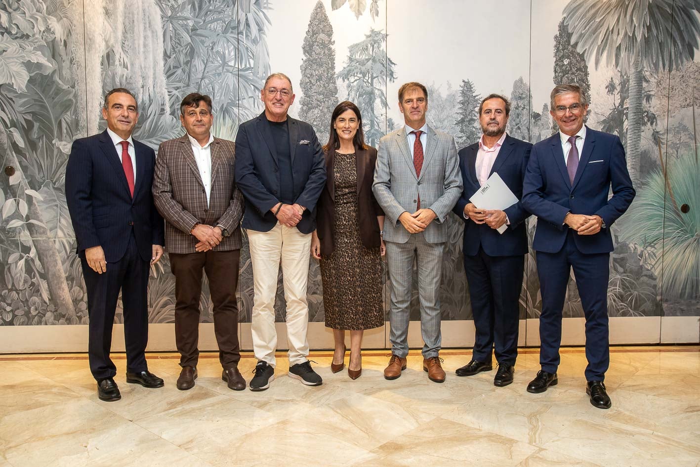 Manuel Iturbe, Rubén Otero, Jorge Oliveira, Gema Igual, Enrique Conde, Patxi Aguilera y César Díaz.