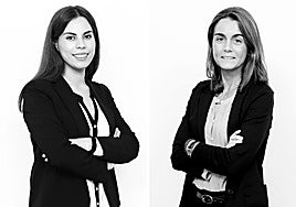 Rocío Mena y Belén Álvarez, abogadas expertas en propiedad intelectual.