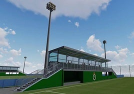 Inforgrafía presentada a principios de 2023 de una de las dos nuevas gradas de las Instalaciones Nando Yosu.