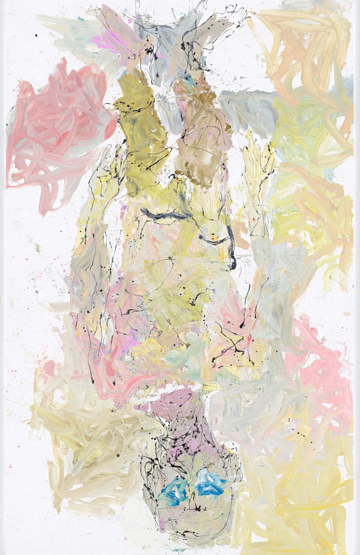 'Ach, rosa, ach rosa [Ay, rosa, ay rosa]', (2015). Óleo sobre lienzo. 300 x 290 cm.