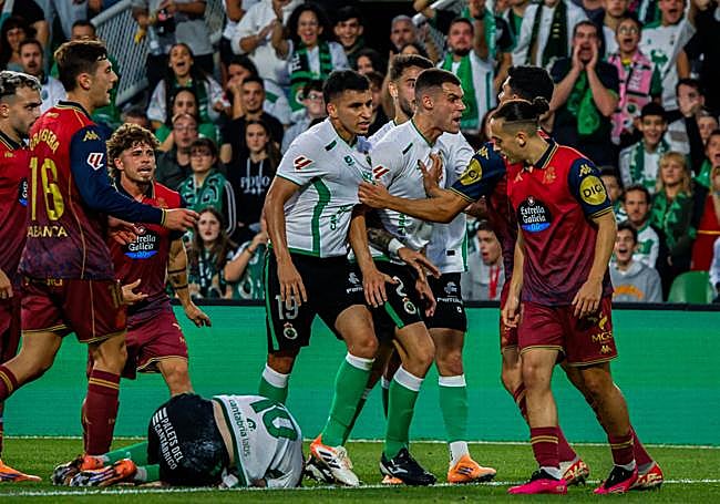 Momento de tensión tras una entrada.