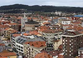 Panorámica del centro urbano de Torrelavega.