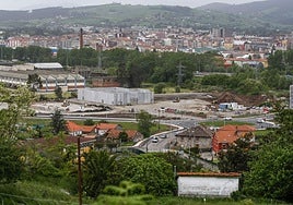 Vista de la zona comercial de Ganzo.