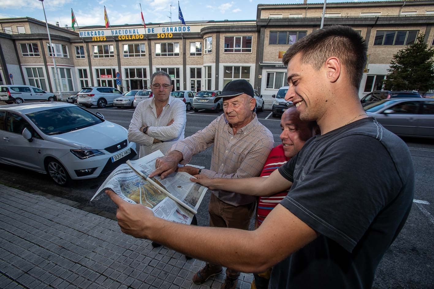 De izquierda a derecha, Aquilino Sánchez, Andrés Pérez, Alberto Carmona y Rubén Gómez. 