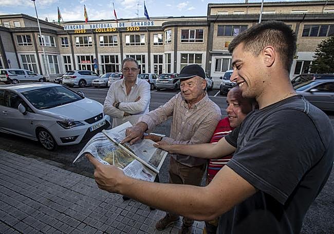 De izquierda a derecha, Aquilino Sánchez, Andrés Pérez, AlbertoCarmona y Rubén Gómez