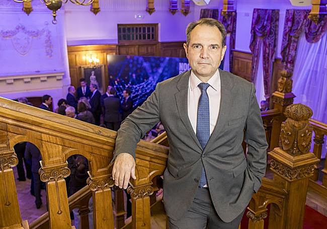 Óscar García Suárez, ayer, en el Palacio de La Magdalena.