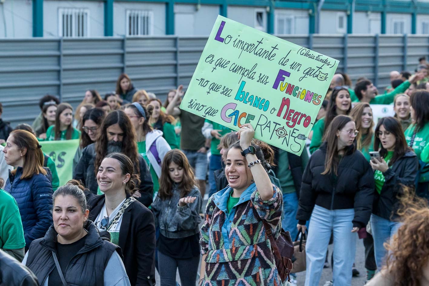 Las pancartas volvieron a la calle de nuevo en un año marcado por las movilizaciones y huelgas.