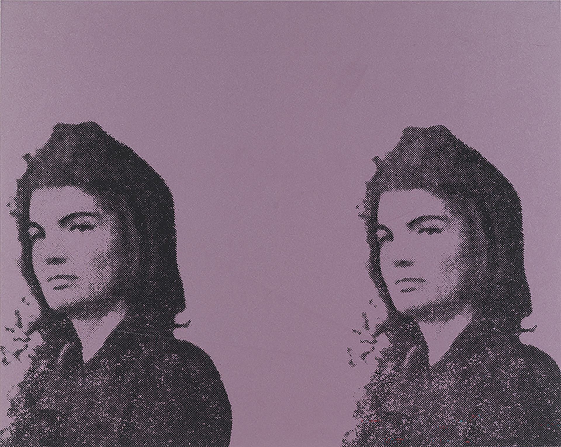 Andy Warhol. 'Jackie II' (estampa 5 de la carpeta 11 Pop Artist, vol. II), 1966.Tinta serigráfica sobre papel, 61 × 76 cm.
